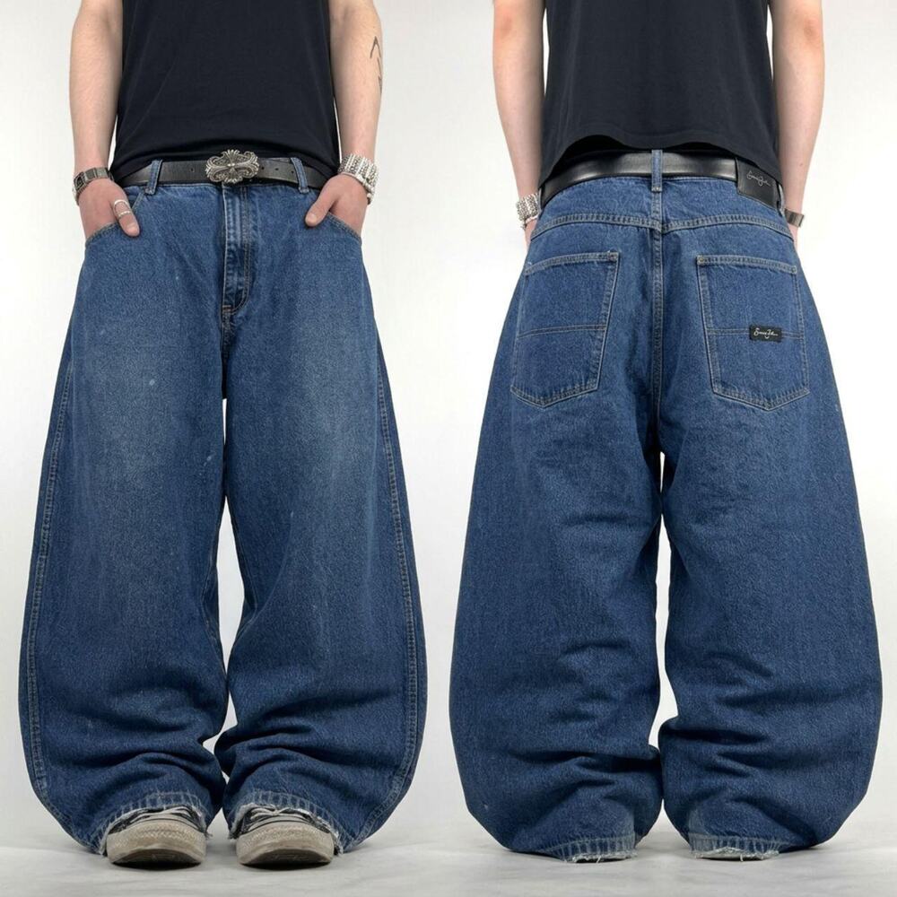 Vintage y2k rare embroidered grunge archive sean john skater baggy jeans